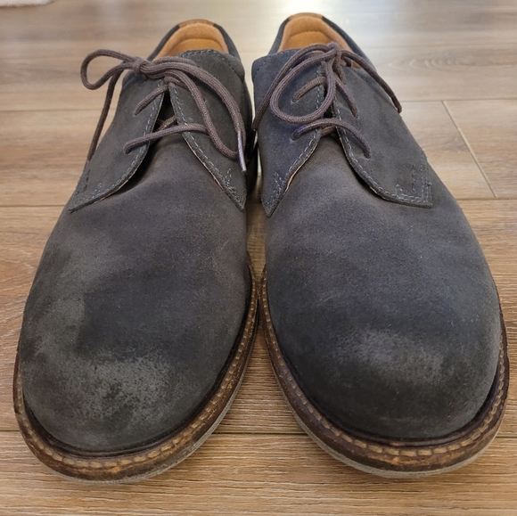 ECCO Gray Suede Oxford Shoe Men's Size 42 EU - Picture 2 of 7